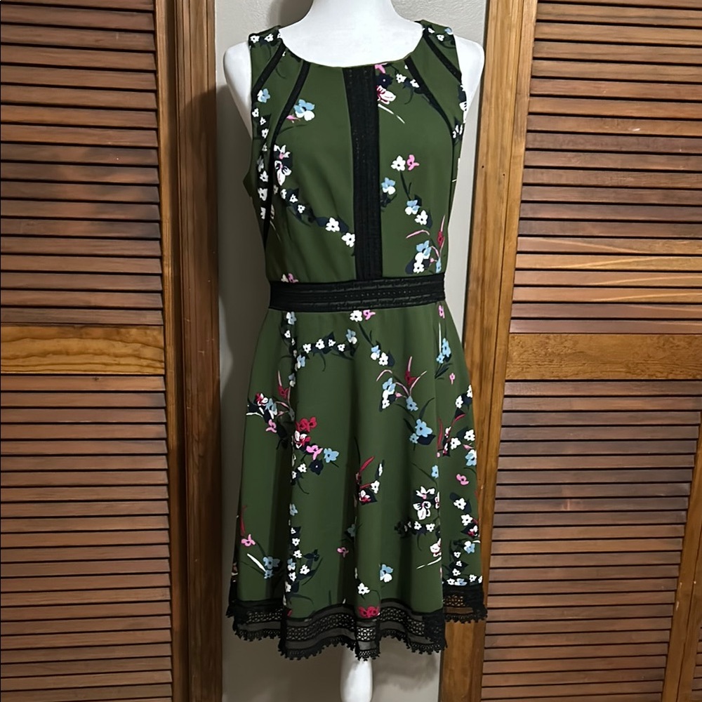 Guess Green Floral Dress